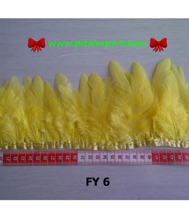 Bulu Ayam Bulet Kuning Cerah (FY 6)